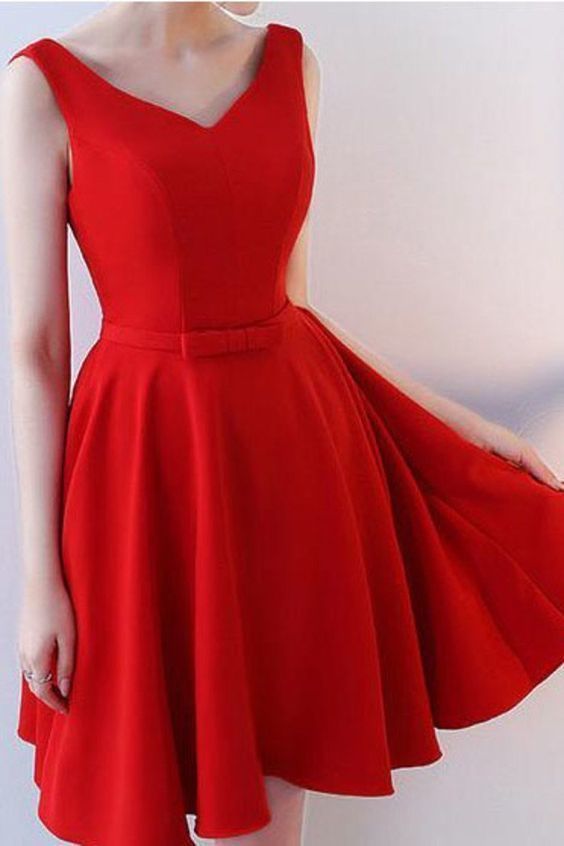 v neck cocktail dresses a line chiffon with sash short homecoming dress cg8529