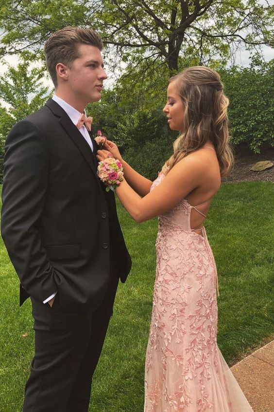 2020 long prom dress with open back cg8577