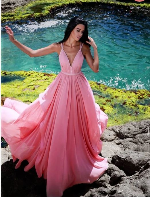 V-neck Long Prom Dresses 8th Graduation Dress Custom-made School Dance Dress cg8786