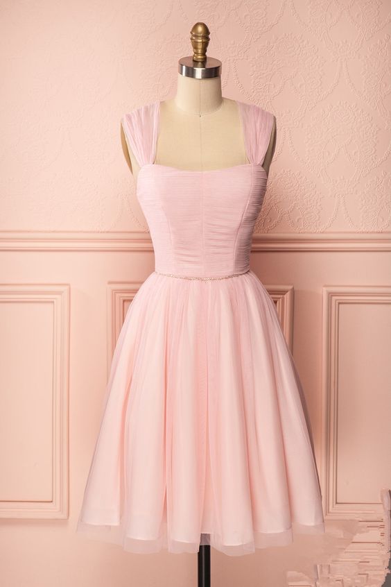 Short Pink Party Dress Homecoming Dress cg9097