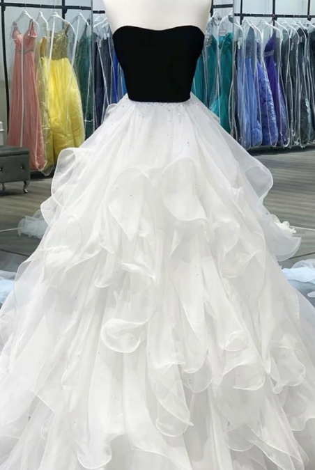 WHITE TULLE LONG PROM DRESS WHITE TULLE FORMAL DRESS cg9107