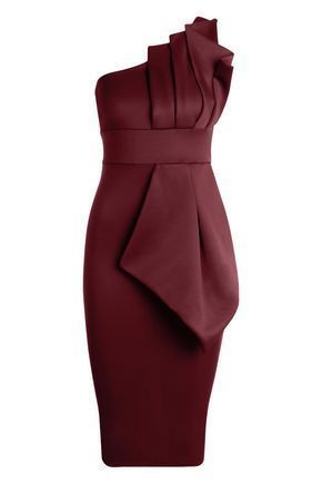 One Shoulder Midi Dress Homecoming Dress cg9266