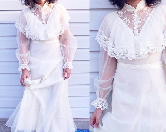 white Long sleeves long prom dress cg9334