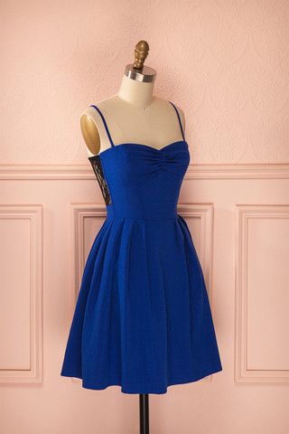 Elegant Royal Blue Short Homecoming Dress cg9359