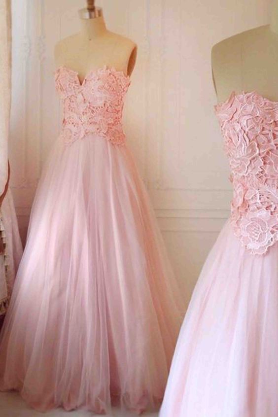 Charming Prom Dress,Tulle Prom Dress,Appliques Prom Dress,Sweetheart Prom Dress cg9424