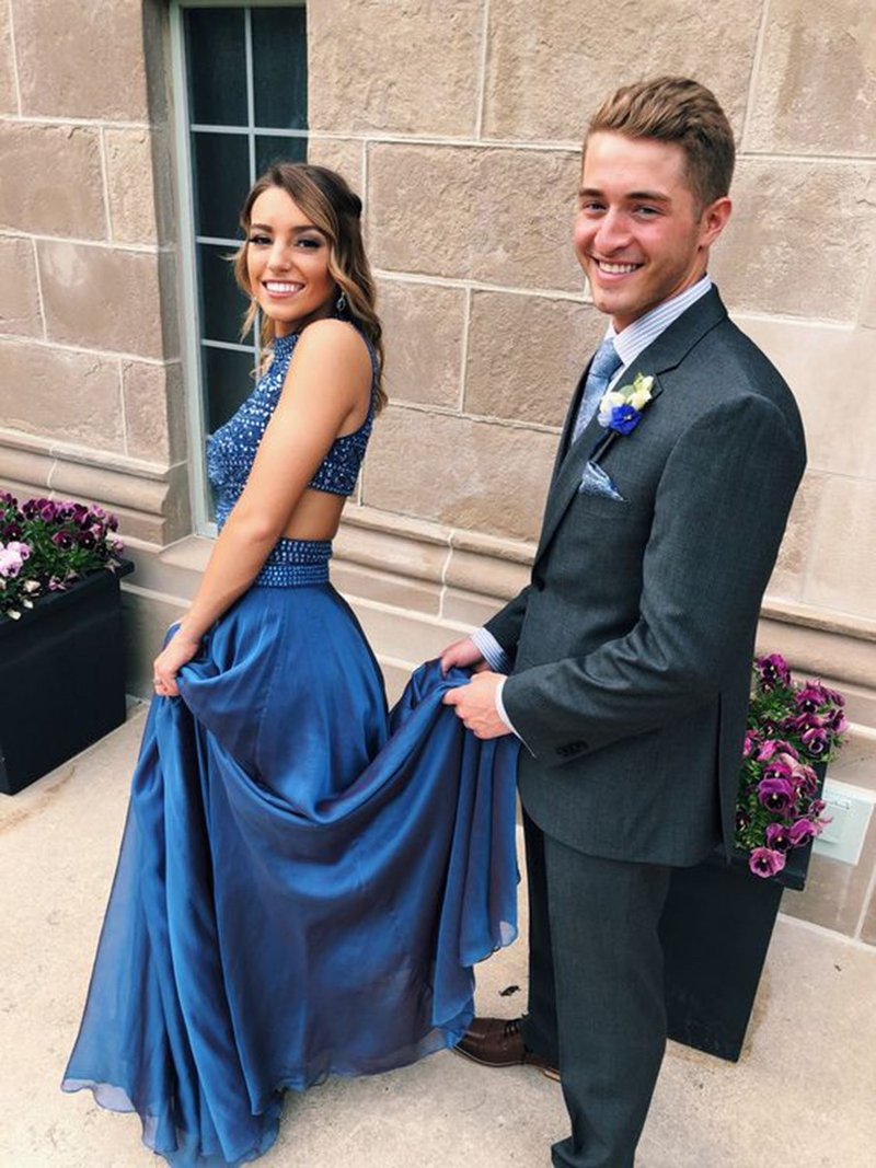 Sweep/Brush Cascading Ruffles Halter Sleeveless Evening Dress ,prom dress cg946