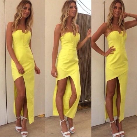 Strapless prom Dress,High Low Prom Dress,Sheath Prom Dress cg9467