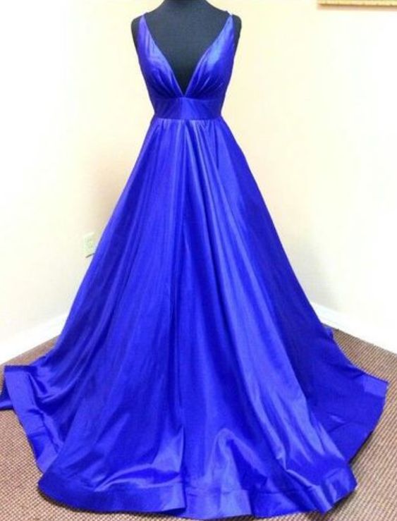Charming Prom Dress,Satin Prom Dress,Noble Prom Dress,V-Neck Evening Dress cg9549