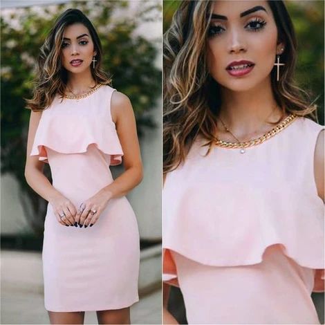Pink Pencil Homecoming Dress,Custom Made Evening Dress cg9570
