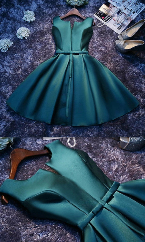 Green Short dress for graduation,Short Dresses,Cocktail Dress,Homecoming Dress cg9845
