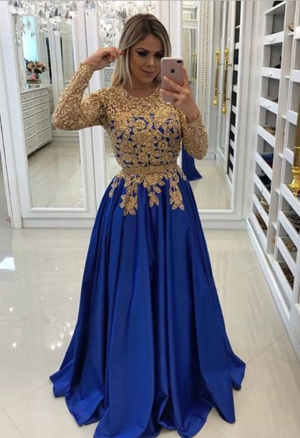 Blue fashion prom dress cg9940