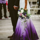 Colored Wedding Dresses, Purple and White Wedding Dress, Ombre Wedding Dress prom Dress   cg11274