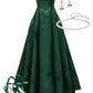 Emerald Green Spaghetti Straps Prom Dress A-line Evening Dress    cg24974