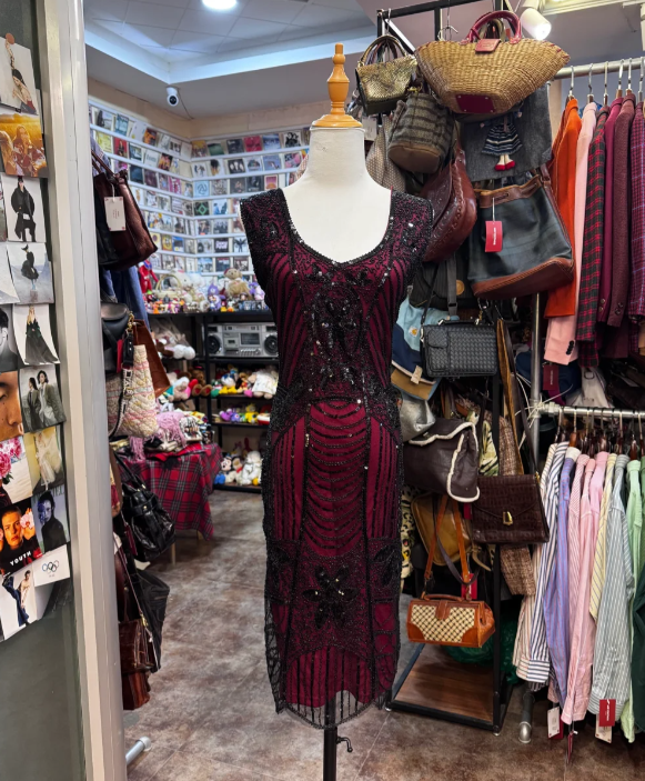 Round Neck Beading Burgundy Short Prom Dress Birthday Dress Evening Dress cg26351