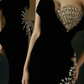 Black Mermaid New Elegant Prom Dress Long Evening Party Gowns With Slit    cg25815