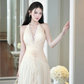 Halter Prom Party Dresses Unique Evening Dress Long Princess Dress   cg26032