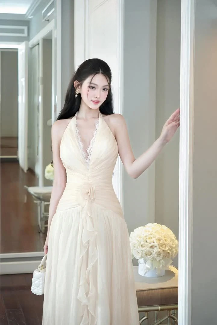 Halter Prom Party Dresses Unique Evening Dress Long Princess Dress   cg26032