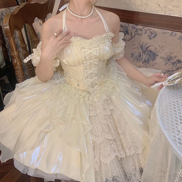 Beige Sweet Short Prom Dress Homecoming Dress Lace Birthday Dress  cg26294