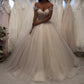 Off The Shoulder Tulle Sweetheart White Wedding Prom Dresses Bridal Gown         cg23704