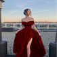 Off the shoulder royal blue prom dress    cg20344