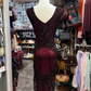 Round Neck Beading Burgundy Short Prom Dress Birthday Dress Evening Dress cg26351