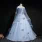 Beautiful Light Blue Ball Gown Lace-Up Party Dress, Blue Prom Dress    cg14242