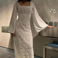 Classy Sheath Square Neck Long Prom Dresses Formal Summer Wedding Guest Dresses Wedding Guest Outfit cg26154