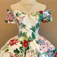 Off The Shoulder Flora Prom Party Dress A Line Evening Dress  cg26332