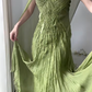Vintage Green Prom Party Dress Evening Dress Birthday Outfit cg26357