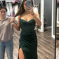 Dark Green Prom Party Dresses Sweetheart Unique Evening Dress   cg25911