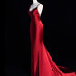 Red Mermaid Long Prom Party Dresses Unique Evening Dress   cg26058