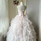 A Line Pink Prom Party Dresses Unique Long Evening Dress Vintage Princess Dress   cg25986