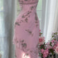 Pink Vintage Dresses, Long Evening Dress    cg25980