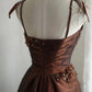 A Line Brown Short Party Dress Cocktail Dresses Homecoming Dress     cg25704
