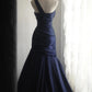 Mermaid Navy Blue Prom Party Dresses Unique Long Evening Dress   cg25927