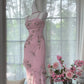 Pink Vintage Dresses, Long Evening Dress    cg25980