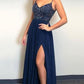 Charming Spaghetti Straps Evening Party Dress, Sexy Prom Dresses with Slit  cg603