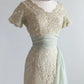Green Lace Vintage Prom Party Dresses Unique Evening Dress   cg26051