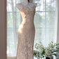 Champagne Long Mermaid Prom Party Dresses Formal Evening Dress   cg25891