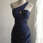 Mermaid Navy Blue Prom Party Dresses Unique Long Evening Dress   cg25927