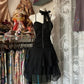 A Line Black Chiffon Short Party Dress Short Evening Dress      cg25557