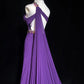 A Line Purple Formal Dress Vintage Long Party Dress Evening Dress Prom Dresses     cg25720
