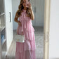 Classic Pink Prom Dresses Long Prom Gown 22th Birthday Outfit     cg25959
