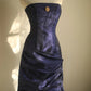Strapless Navy Blue Prom Party Dresses Unique Long Evening Dress   cg25942