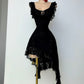 Black Lace Vintage Short Party Dress Cocktail Dresses Homecoming Dress     cg25765