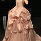 A Line Pink Long Prom Party Dresses Formal Evening Dress   cg25889