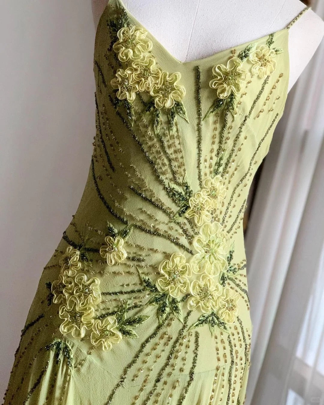 Green Backless Vintage Prom Party Dresses Unique Evening Dress   cg26049