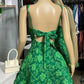 A Line Green Homecoming Dresses Short Prom Dress Short Party Dress Cocktail Dresses     cg25900