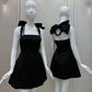 Halter Sleeveless Satin A-Line Mini Homecoming Dress With Bow Short Party Dress    cg26018