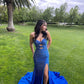 Royal Blue Mermaid Elegant Prom Dress Long Evening Party Gowns    cg25818